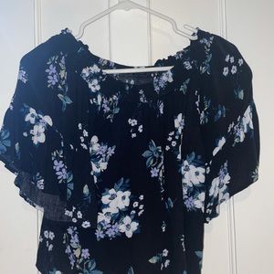 floral off the shoulder top